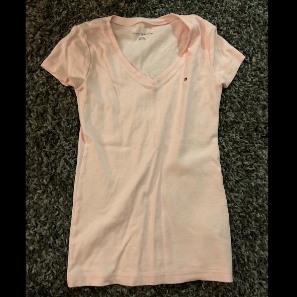 tommy hilfiger v neck pink - Picture 1 of 1